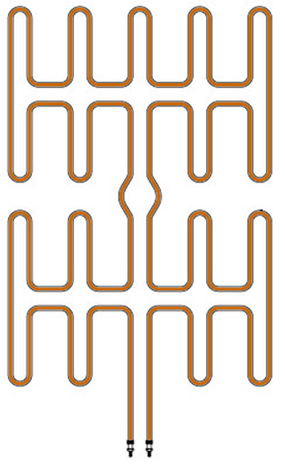 Formed Tubular Manifold/Mold Heaters Patterns